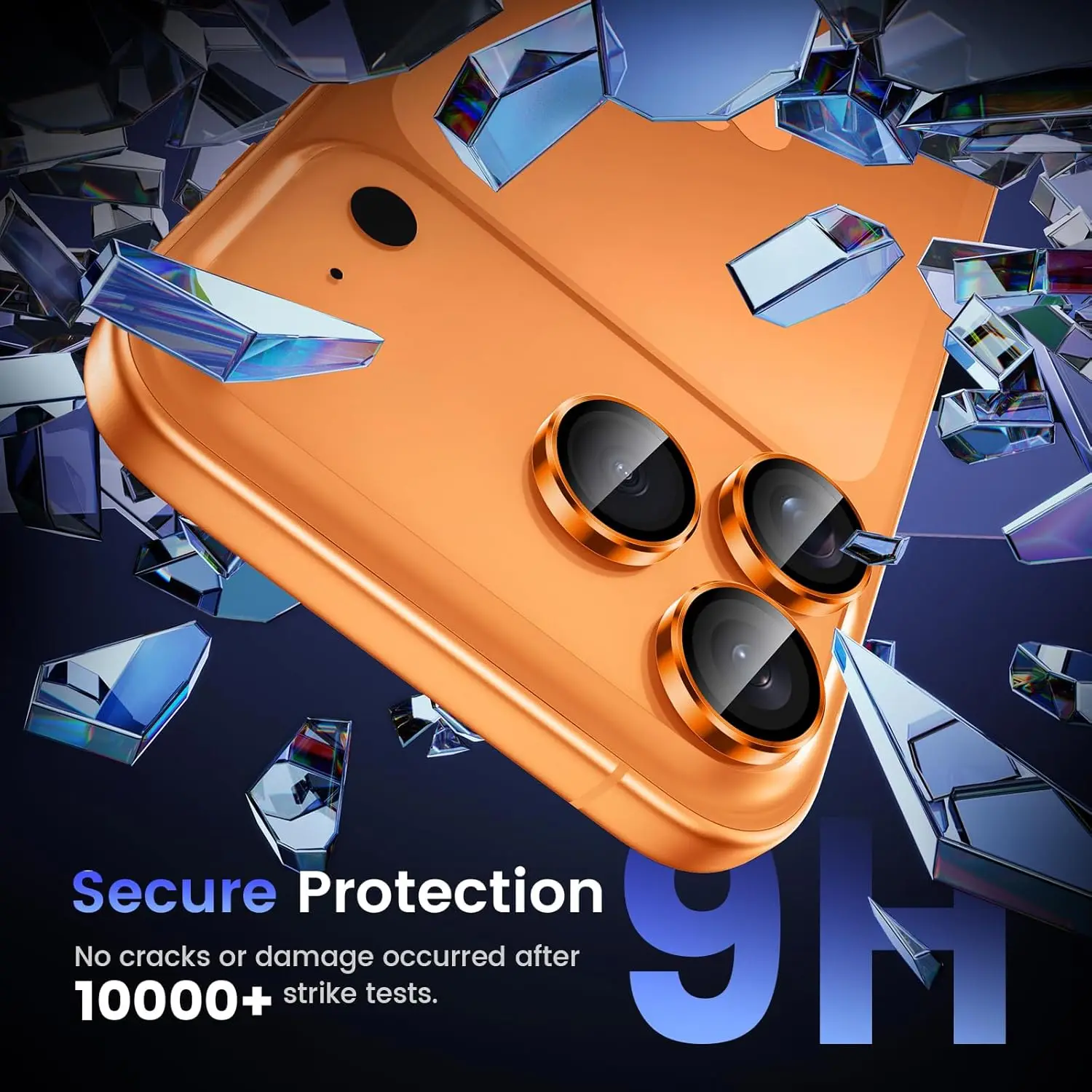 Funda protectora de lente de cámara naranja para iPhone 17 Pro Max Air 16 Plus 15 14 13 17Pro accesorios de protección de vidrio templado para teléfono - imagen 5