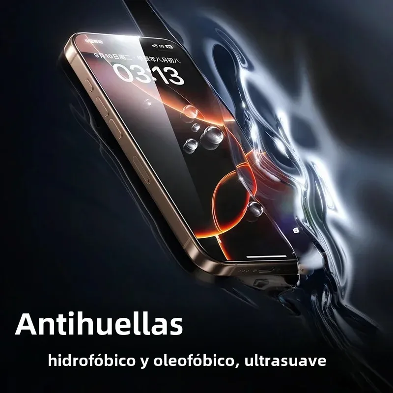 SmartDevil vidrio templado sin bordes para iPhone 16 Pro Max 16 15 Pro Max 15 Plus HD Protector de pantalla de caja sin polvo de privacidad transparente - imagen 5