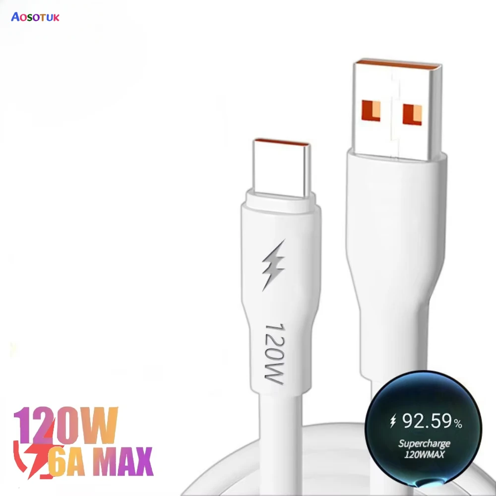 Cable USB tipo C 5A para Samsung S10 S20 Xiaomi mi 11, Cable USB C de carga rápida para teléfono móvil, cargador tipo C, Cables huawei - imagen 2