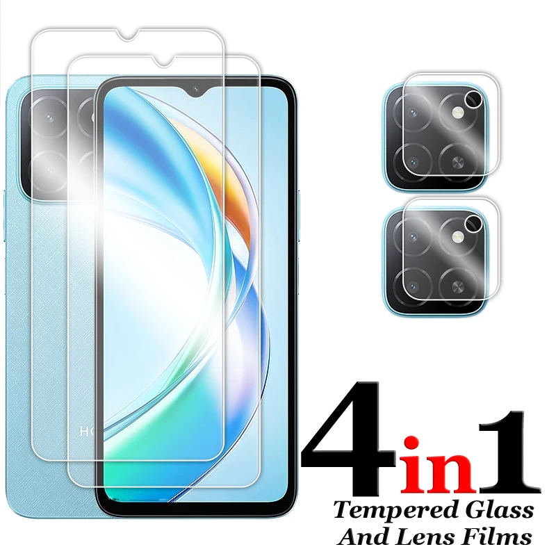 Para Honor X5b Plus vidrio 6,56 pulgadas pegamento completo Protector de pantalla transparente para Honor X5b vidrio templado para Honor X5b Plus película de lente - imagen 3