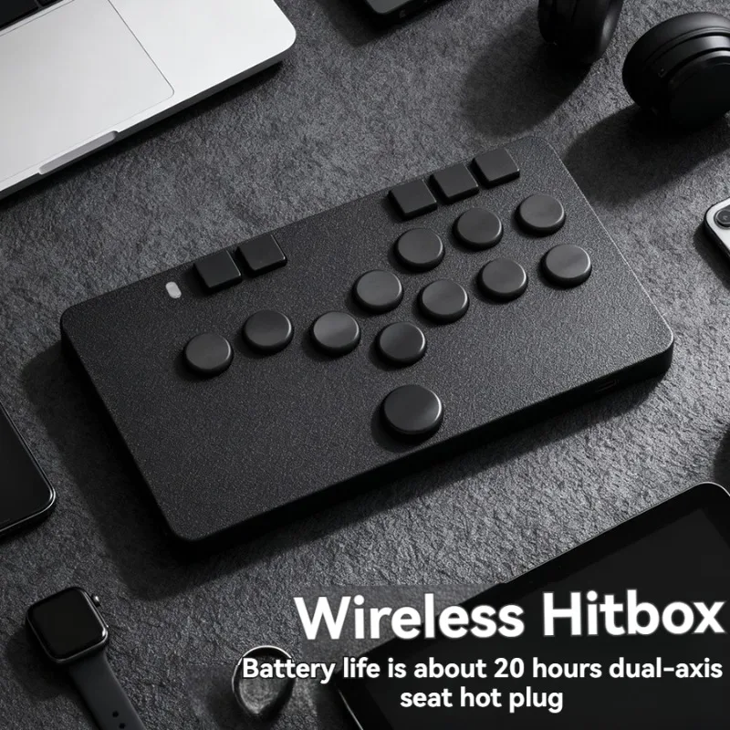 Impactx Hitbox Game Keyboard Wireless Dual-switch Low-profile Seat Hot Swap Gateron Kailh Dual Mode Ergonomics Keyboard Custom - imagen 4