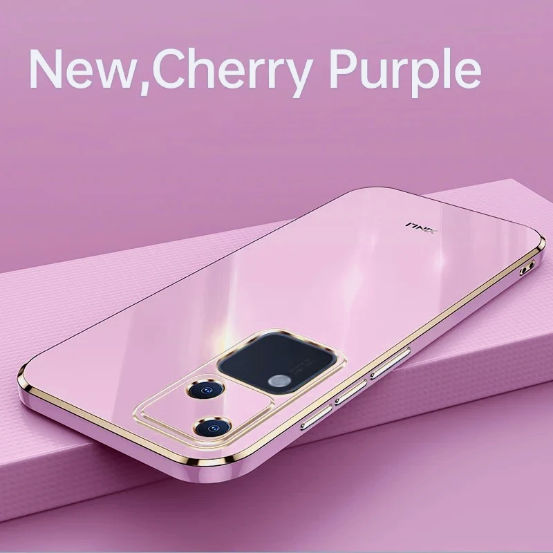 Para Vivo S18 5G funda suave de TPU para Vivo S18 5G cubierta protectora de cámara antihuellas