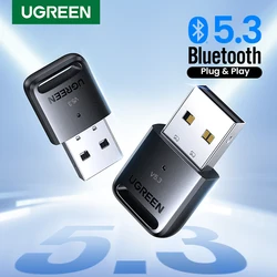 UGREEN-Adaptador USB con Bluetooth 5,0, receptor transmisor EDR Dongle para PC, transferencia inalámbrica para auriculares, altavoces y ratón