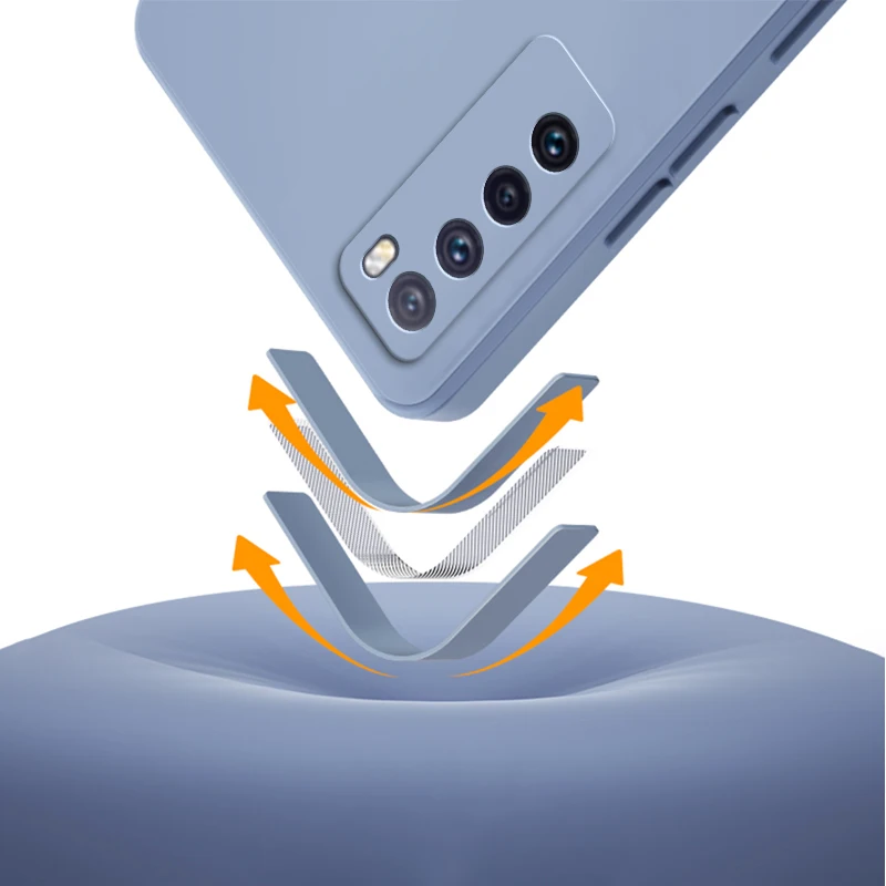 Funda de teléfono líquida cuadrada Original para Huawei Nova 6 7 7i Pro SE Youth 5G, funda de silicona suave 360 a prueba de golpes, carcasa Nova6 Nova7 - imagen 4