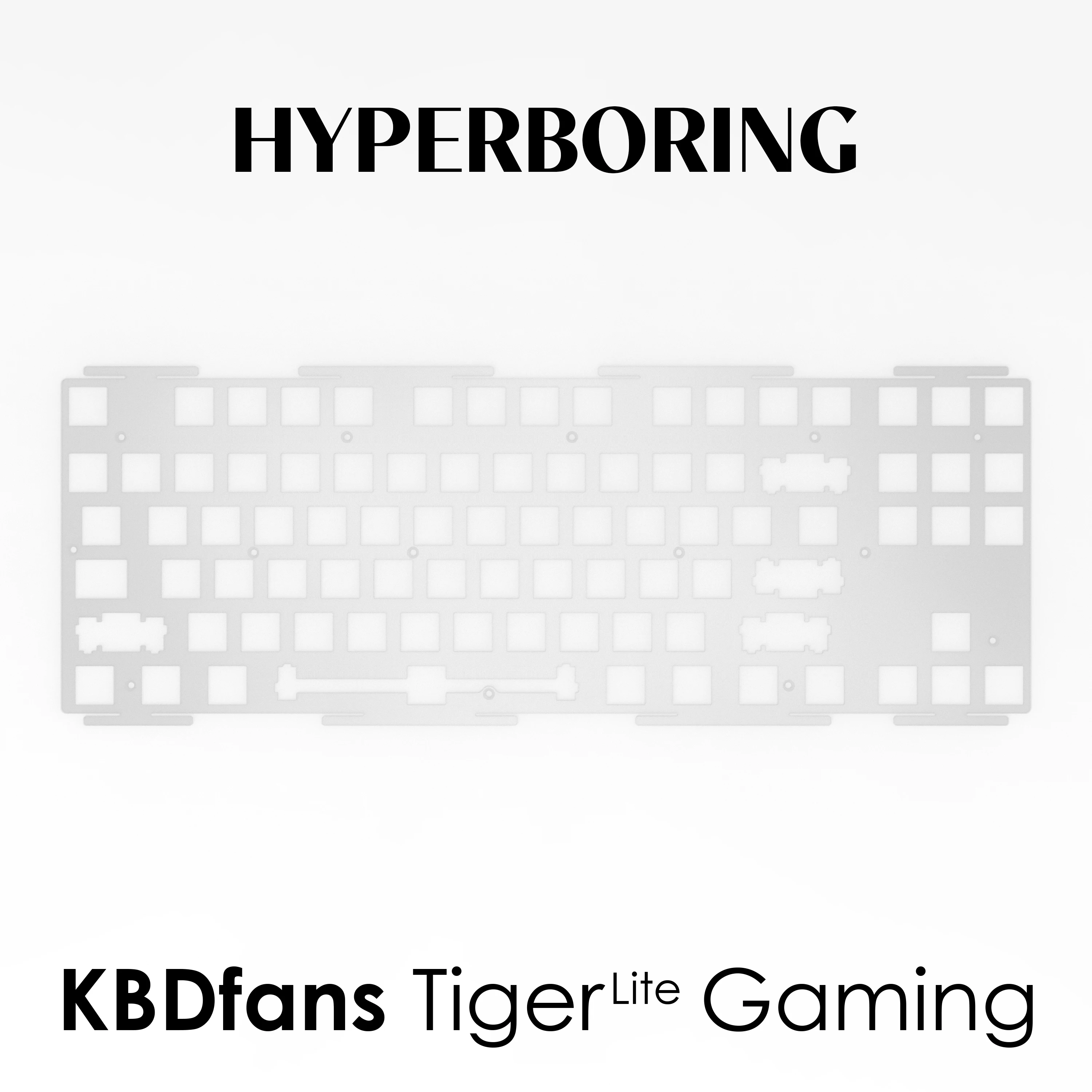 KBDfans Tiger Lite Teclado para juegos utiliza placas CF de aluminio para PC PP (para puñaladas de PCB y montaje en placa) - imagen 3