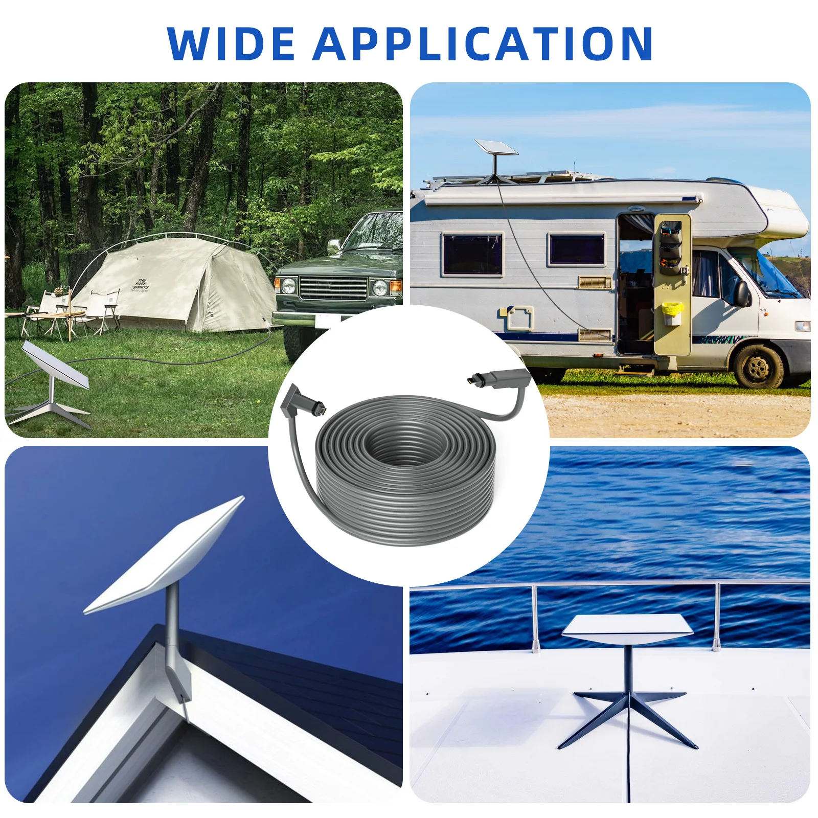 Cable Web de extensión para enrutador Gen2 accionado por Starlink, Kit de reparación Plug and Play de 2M, tasa de transferencia de repuesto de extensión de 1200Mbps - imagen 5