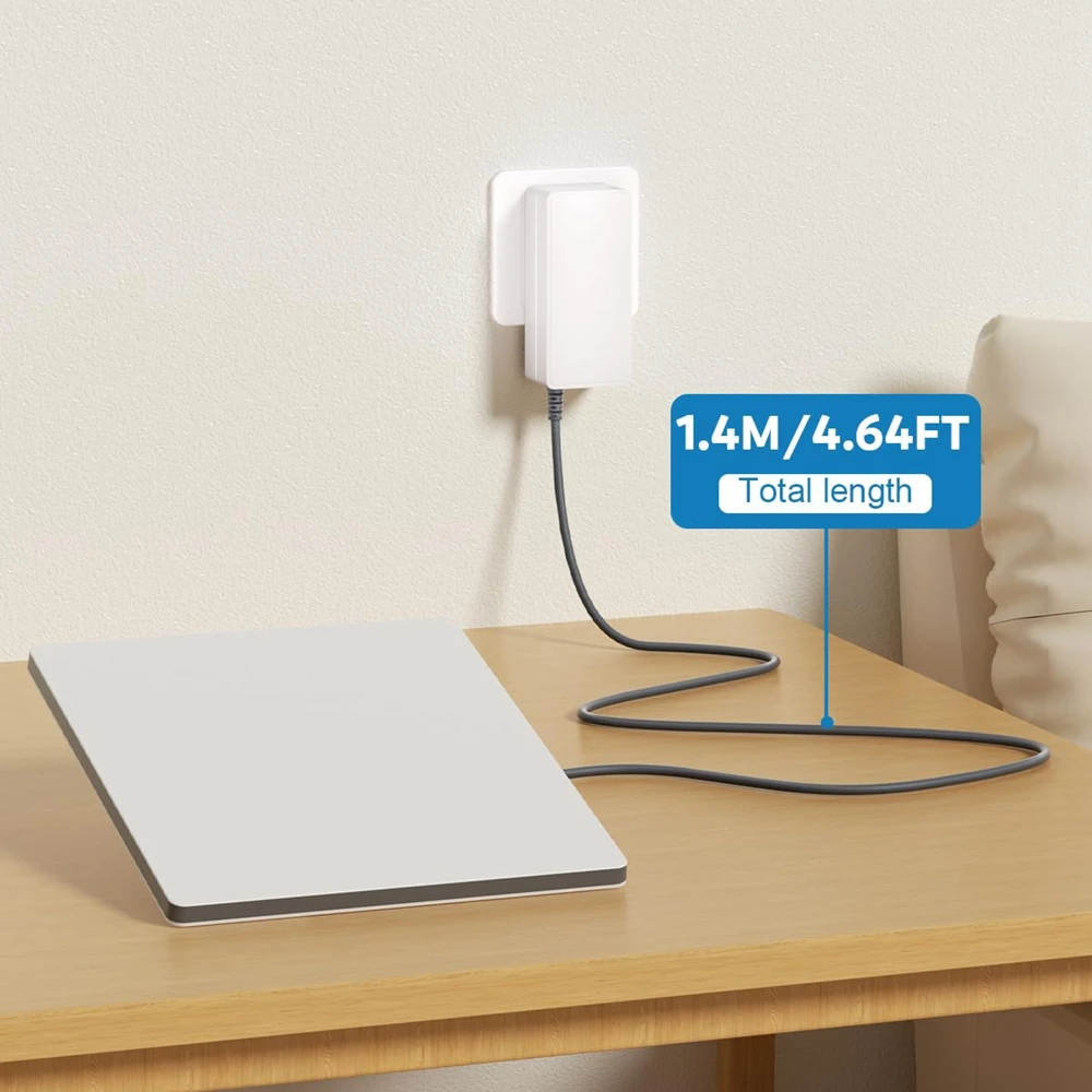 Adaptador de fuente de alimentación para Mini Starlink, Cable de alimentación de 60W, cargador rápido para accesorios de plato Starlink Mini, 4,6 pies - imagen 3