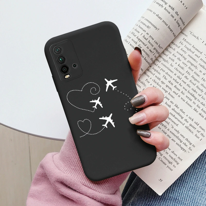 Funda de flor de corazón para Redmi 9T, funda de teléfono bonita de silicona a prueba de golpes, funda suave para Redmi 9T 9 T Redmi9T, carcasa de dibujos animados encantadora - imagen 4