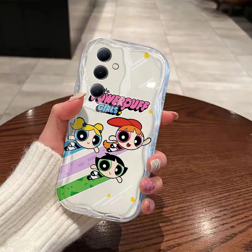 Bonita funda ondulada 3D para Powerpuffs Girls Samsung A73 A72 A71 A55 A54 A53 A35 A34 A33 A25 A24 A23 A15 A14 A13 A05 4G 5G - imagen 5