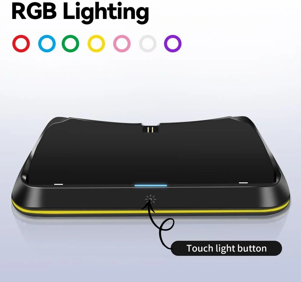 Estación de carga para Playstation Portal, kits de accesorios PS5 con carga rápida y luz LED, soporte de carga del controlador HC-3710 - imagen 3