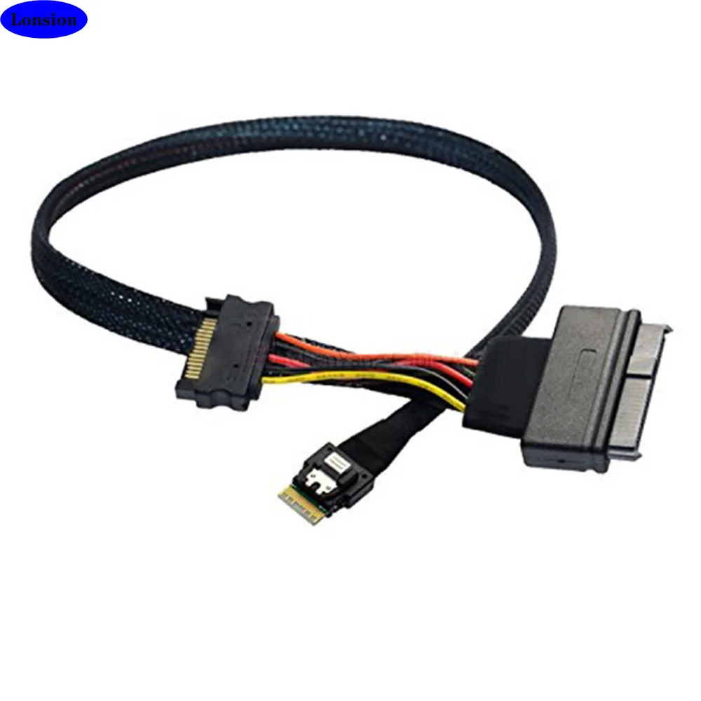 Cable Mini SAS a U.2 vista general