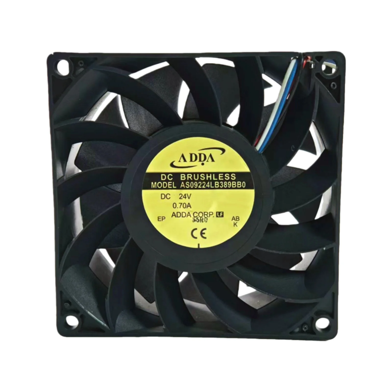 Nuevo para ADDA AS09224LB389BB0 24V 0.70A 9238 rodamiento de bolas 92x92x38mm 5500RPM 106CFM ventilador de refrigeración Industrial de alto flujo de aire