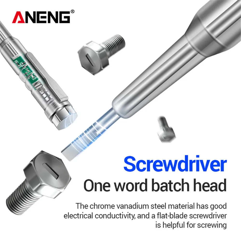 ANENG B12 detector de voltaje pluma de prueba destornillador eléctrico inducido sonda cero Sensor de detección de cable vivo probador doméstico - imagen 5