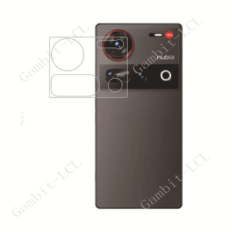 Lente de cámara integral 3D para ZTE Nubia Z70 vidrio Ultra templado en NubiaZ70Ultra Z70Ultra Z60 película protectora de pantalla trasera
