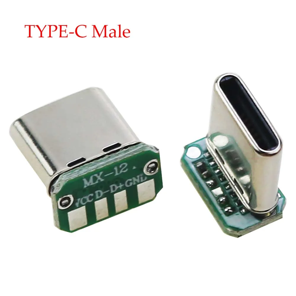 Conector macho USB 3,1 tipo C, placa de parche Vertical de 90 grados, banda de datos de 16 pines, placa de cinta USB PCB, cabeza macho, conector USB tipo C de 16P - imagen 5