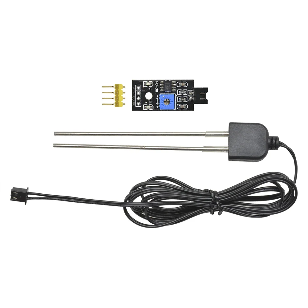 Sensor de humedad del suelo Módulo detector de suelo con cable Prueba de humedad del suelo Prueba de humedad del suelo Sonda de resistencia a la corrosión para Arduino - imagen 2
