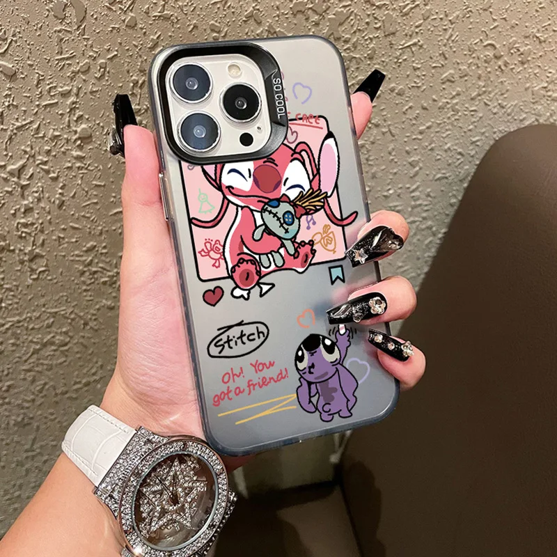 Funda de lujo con dibujos de Hello Angel para iPhone 13, 12, 11, 14, 15 Pro Max, 11, 12, 13, Mini 8, 7, 14 Plus, SE, XS Max, XR X, funda para teléfono PC - imagen 2