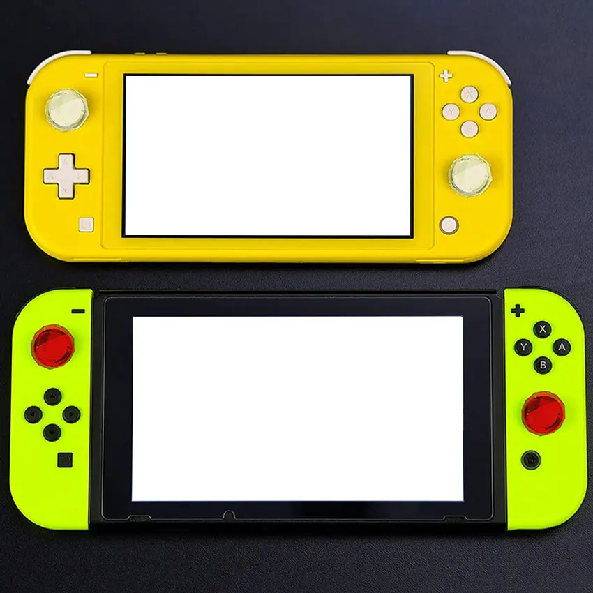 YuXi 2 uds Joystick de cristal funda de agarre de pulgar tapas de palo analógico para interruptor NS/Switch Lite - imagen 2