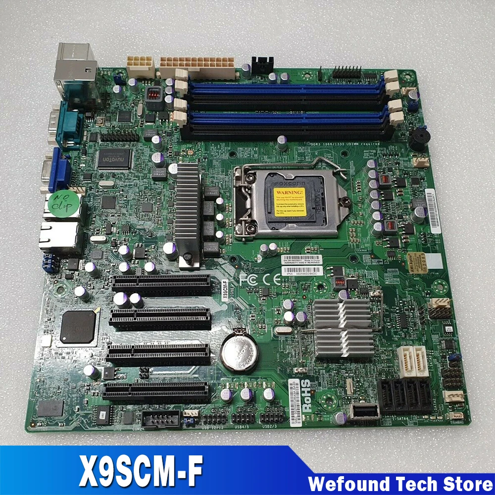 Para Supermicro servidor unidireccional UATX placa base 1155 Intel C204 Xeon E3-1200 v2 serie 2/3a generación Core i3 DDR3 PCI-E3.0 X9SCM-F - imagen 2