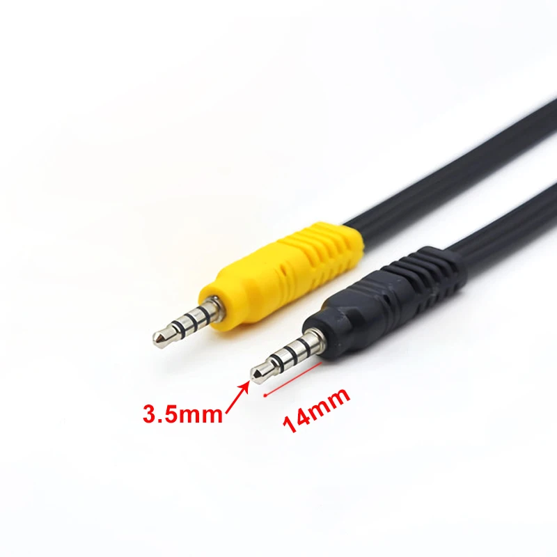 Cable adaptador AV de componente de vídeo DC3.5MM a Jack 3 RCA para TV TCL rojo blanco y amarillo hembra - imagen 2