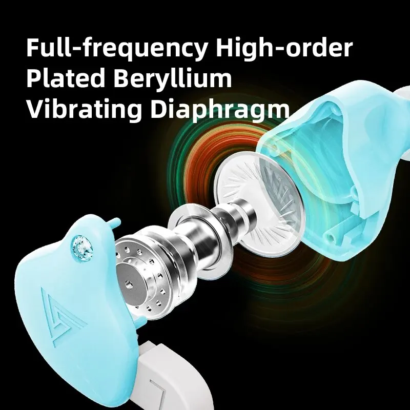 Original QKZ AK6-X/AK6 Copper Driver HiFi Wired Earphone Sport Headphone Bass Stereo Headset Music Earbuds 3.5MM In Ear With Mic - imagen 2