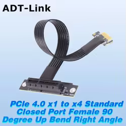Cable Extensión PCIe 4.0 x4 a x1 – Elevador Tarjeta Gráfica y Captura