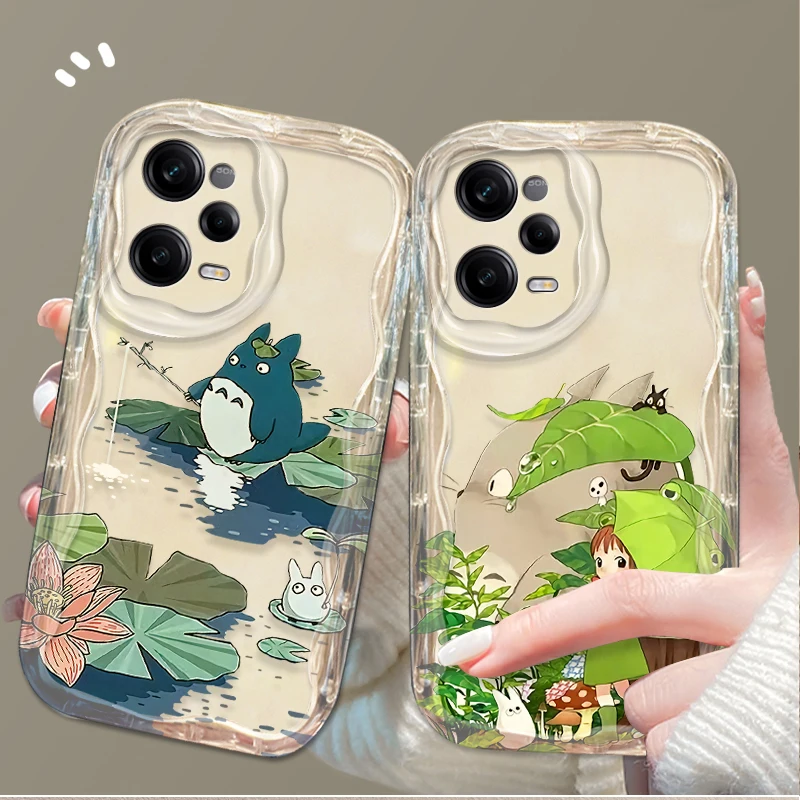 Funda T-TotoroS de dibujos animados para Xiaomi Redmi Note 13 12 Pro Plus 4G 5G 12S 11S 1110 10S 9 9S Redmi 14C 13C 12C A3 funda de silicona