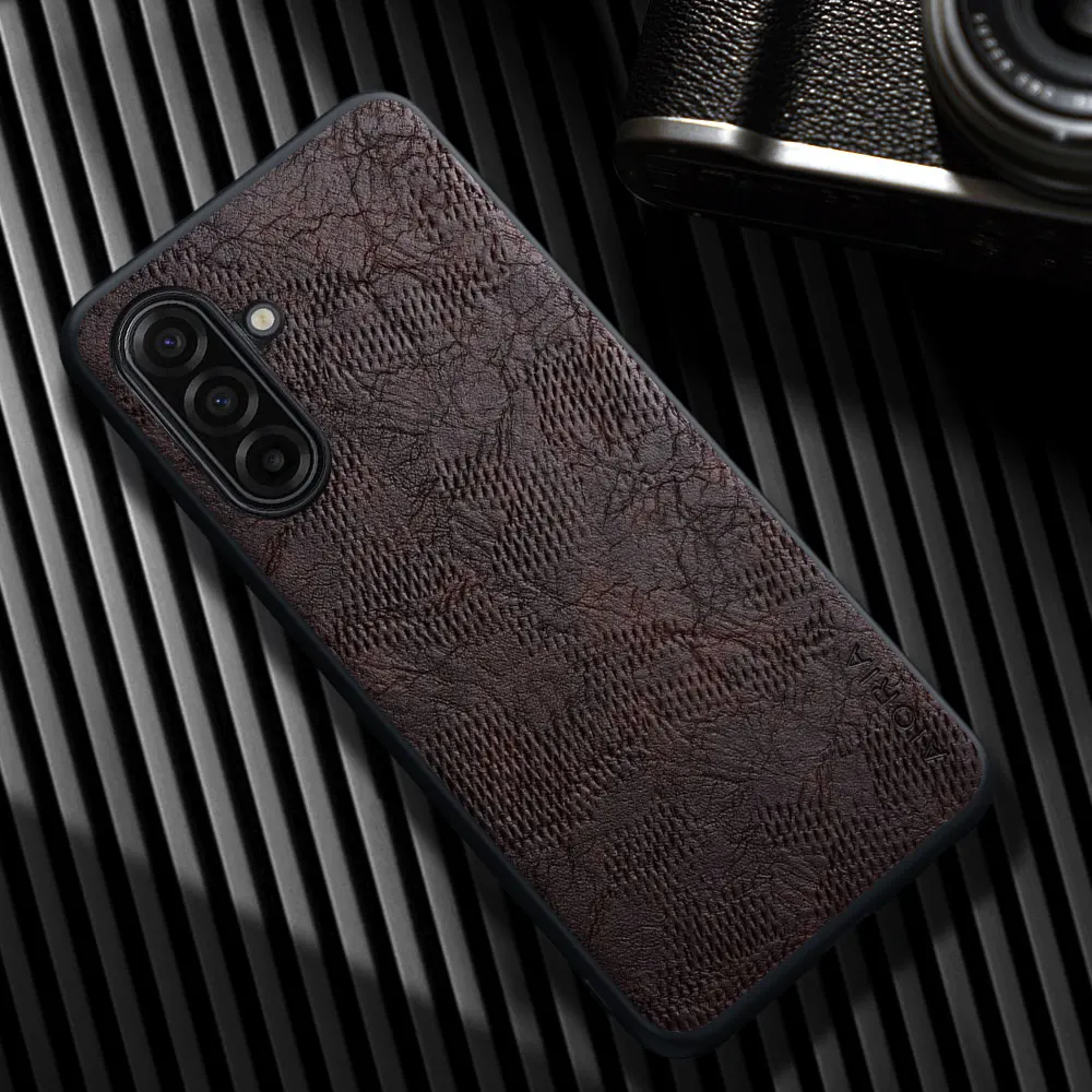 Funda de cuero para teléfono móvil Samsung Galaxy A17 A07 A13 A8 Plus 4G 5G Wind Cortex Pattern - imagen 4