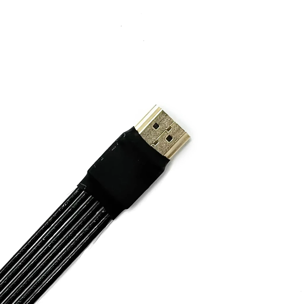 Cable de extensión de vídeo plano incorporado, compatible con HDMI 2,1, tipo A, macho a macho, compatible con 2K/240hz, 4K/144Hz para extensor de vídeo HDTV - imagen 4
