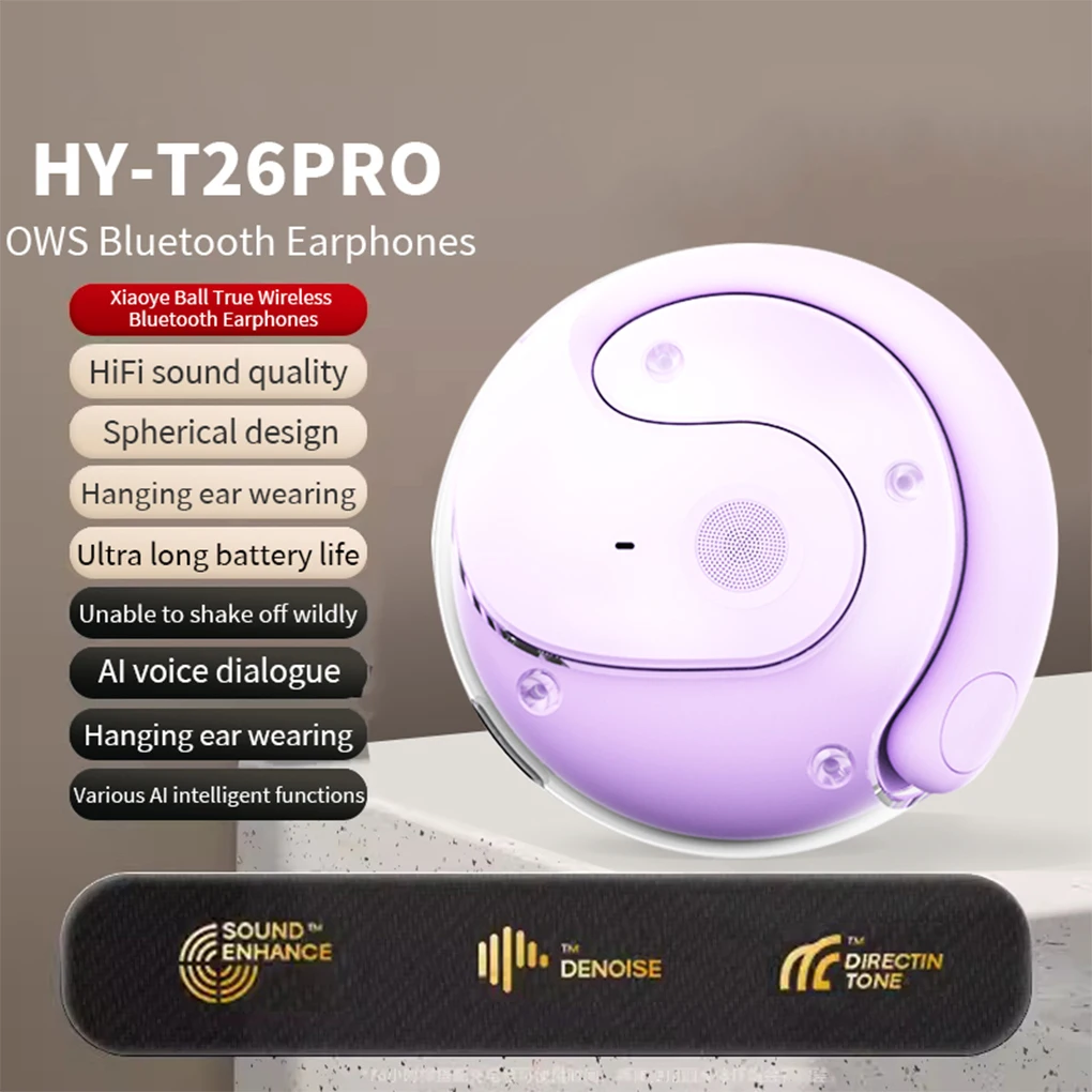 HYUNDAI HY-T26 Pro OWS auriculares AI traducción inalámbrica BT5.4 auriculares sonido HIFI 4 modos de traducción auriculares llamada HD - imagen 5