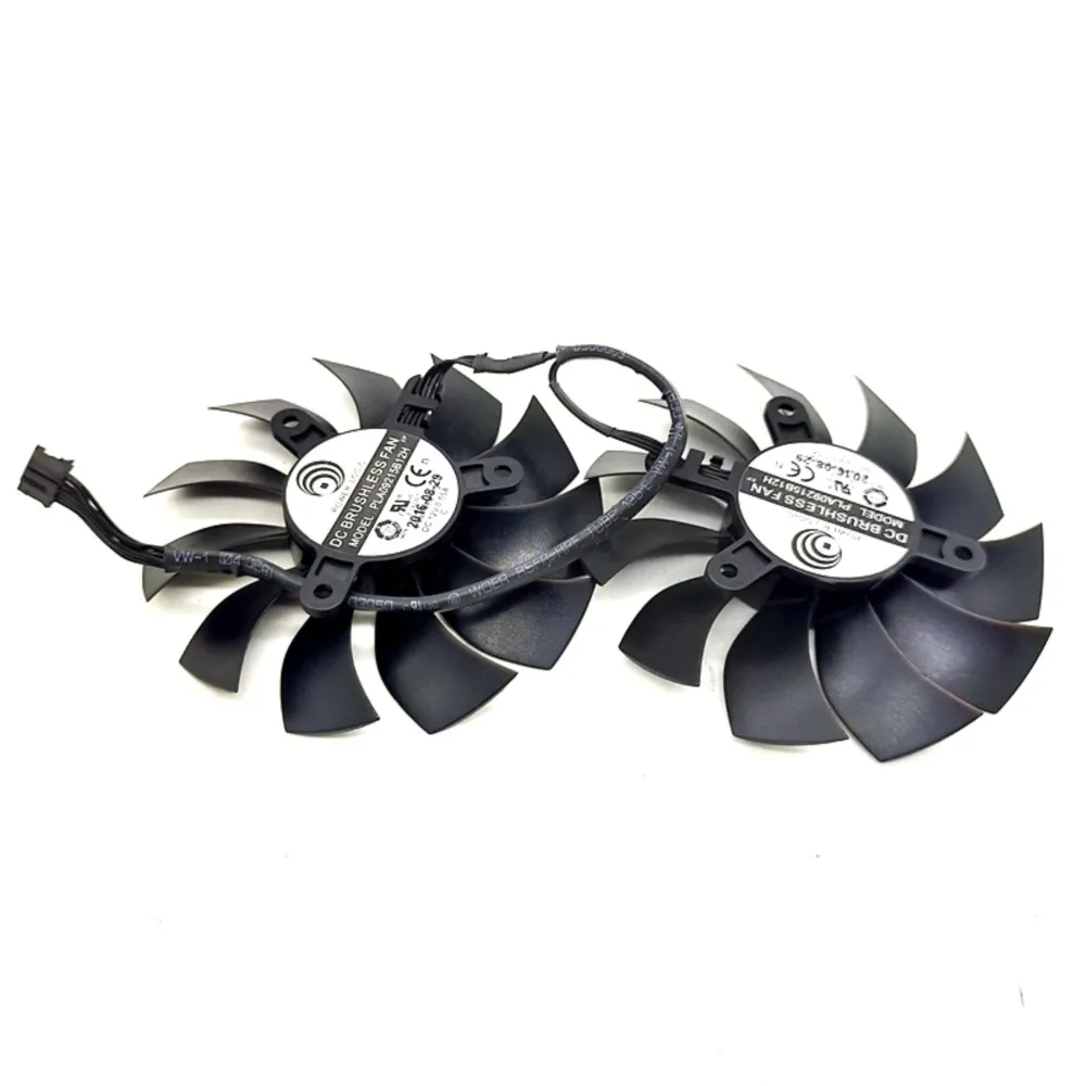 Para EVGA GTX1080TI SC GTX 1080 Ti edición negra SC2 ventilador tarjeta gráfica refrigeración 2 unids/lote PLA09215B12H 12V 0.55A 86mm 4 pines - imagen 5