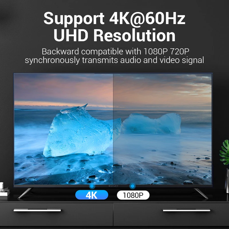 Vention Adaptador USB C a DisplayPort Cable 4K tipo C a DP para MacBook Huawei Xiaomi USB C a Displayport Thunderbolt Converter - imagen 3