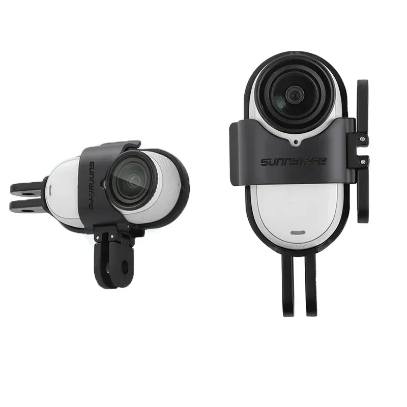 Marco plegable para cámara de pulgar, adaptador de montaje de extensión de borde protector de disparo Vertical Horizontal para accesorios Insta360 Go3/3S