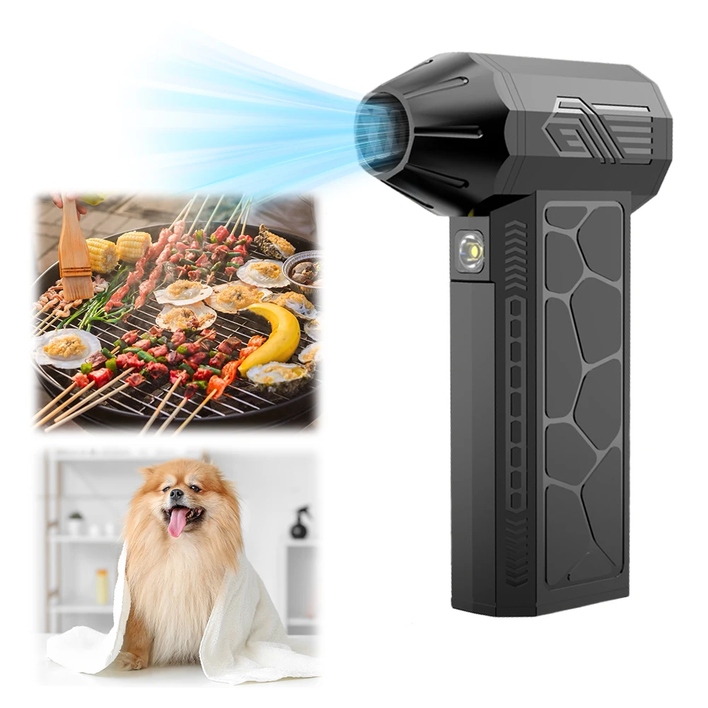 Mini ventilador Turbo Jet 130000 Motor sin escobillas RPM, ventilador violento Turbo, vientos fuertes, potente ventilador de conducto de mano de 50 m/s