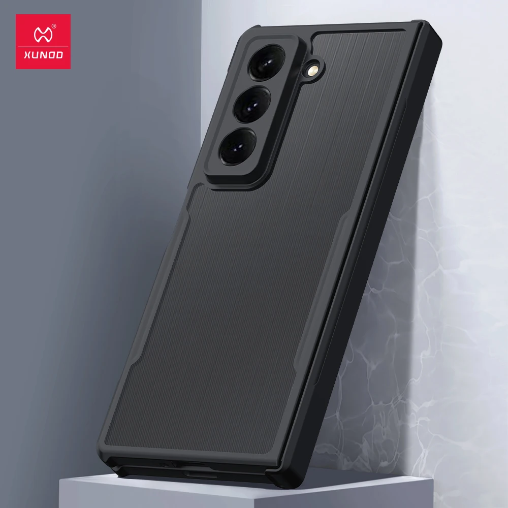 Xundd para Samsung Galaxy Z Fold6 SE funda para Galaxy Z Fold6 funda de teléfono carcasa protectora a prueba de golpes fundas transparentes