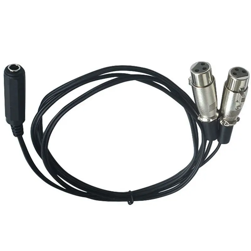 Cable de Audio balanceado XLR hembra a XLR, tarjeta 6,35 de tres núcleos, 6,35, 3 metros - imagen 5
