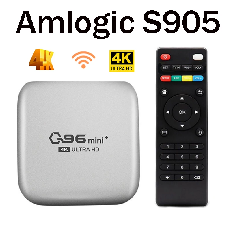 Q96 mini plus Smart TV Box Android 11,0 HD 4K HDR 4G Wifi TV Box Amlogic S905 L2 reproductor multimedia de cuatro núcleos q96 TV Box