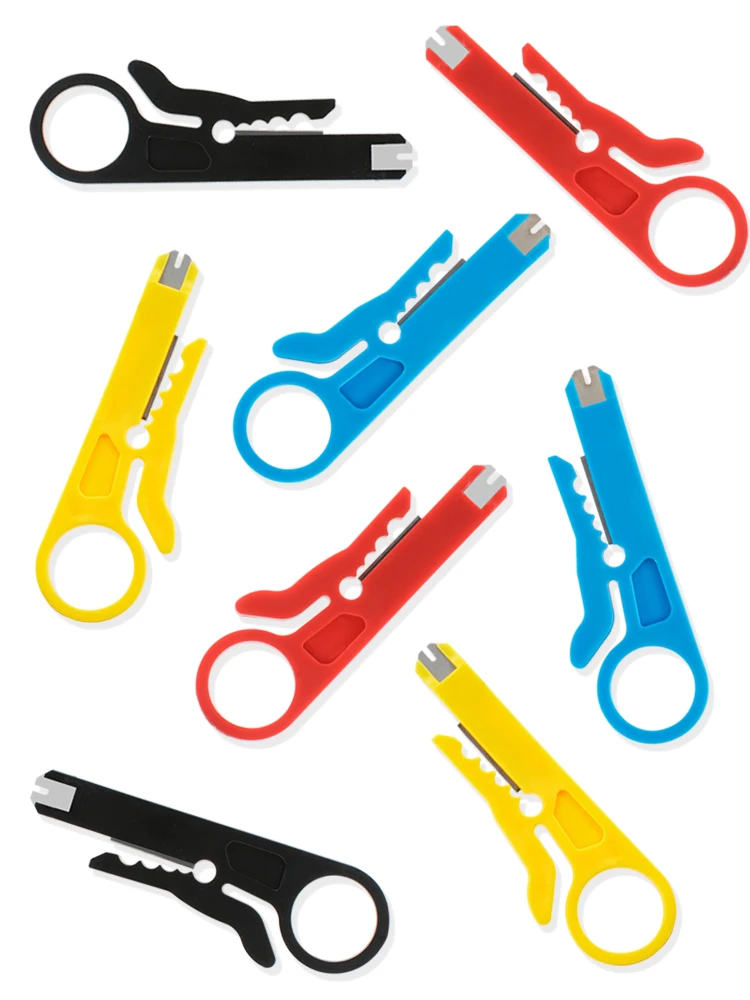 Pelado de cables, herramienta de prensado, cuchillo pelador múltiple, alicates de prensado, Mini decrustación portátil, eléctrico recto - imagen 3