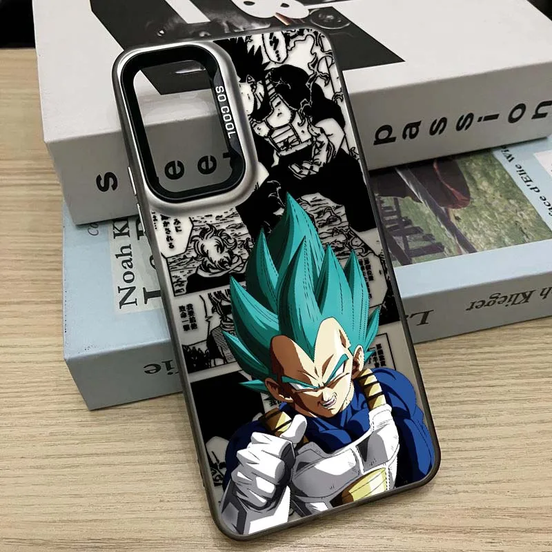 D-Dragon Ball Anime Vegeta para Redmi Note 14 13 12 11 10 9 8 Pro Plus funda de teléfono plateada colorida - imagen 4