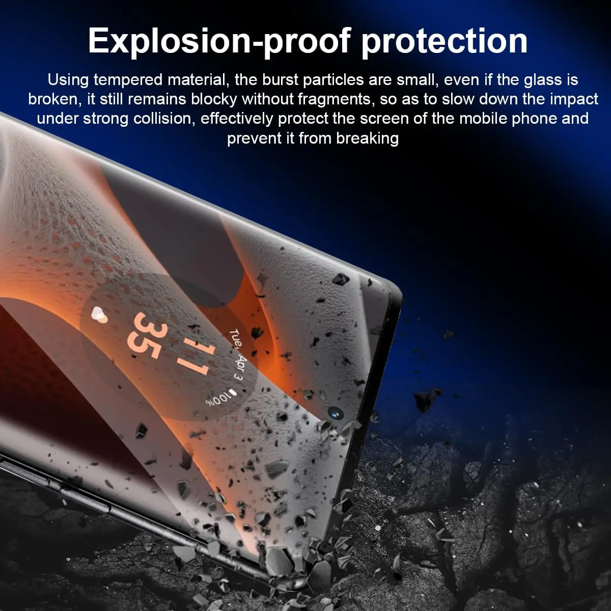 Cubierta de vidrio Protector Curverd 3D para Motorola Edge 50 Pro, Protector de pantalla de vidrio templado para Motorola Edge 50 Pro, lente de cámara - imagen 5