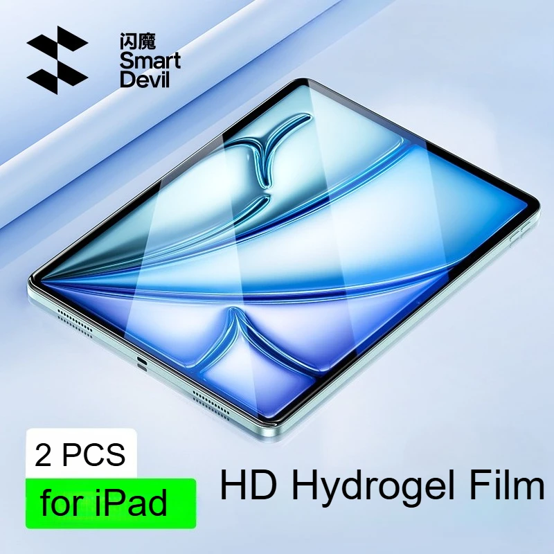 SmartDevil 2 uds Protector de pantalla para iPad 2025 2022 película de hidrogel para iPad Air7 iPad Pro 11 pulgadas 2021 película suave antihuellas