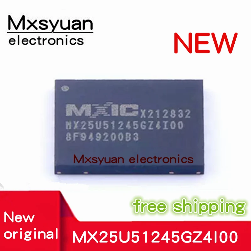 2 uds ~ 20 uds/lote MX25U51245GZ4I00 MX25U51245GZ4100 6*8mm QFN-8 Mxsyuan 100% nuevo original