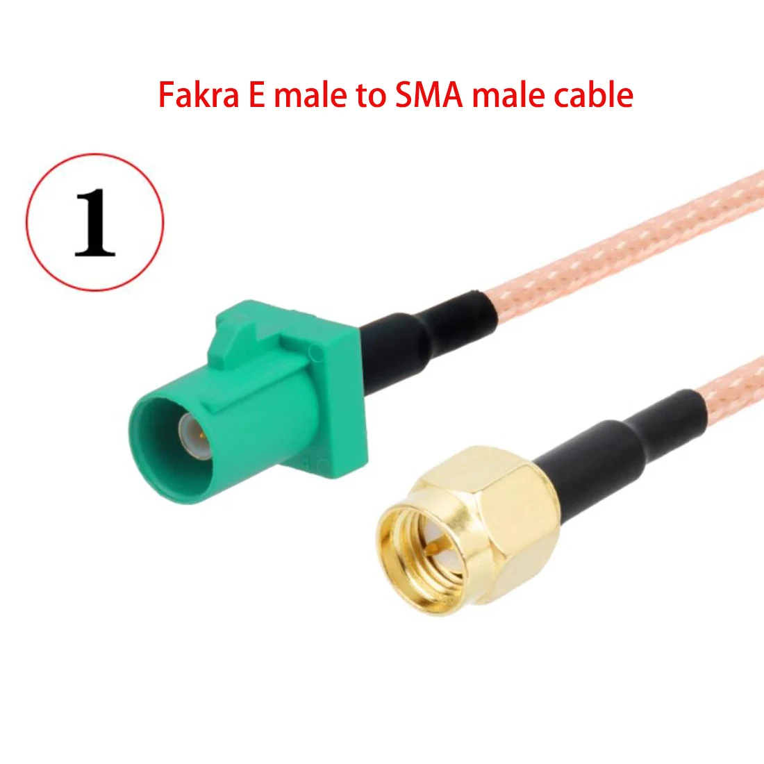 Fakra E tipo macho hembra verde a SMA enchufe Jack Cable adaptador RG316 15cm /30cm/50cm/100cm venta al por mayor nuevo para conexión de coche - imagen 2