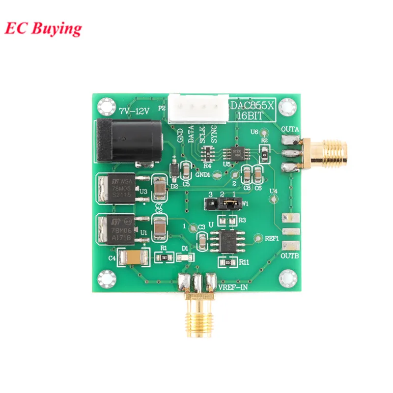 Módulo convertidor de digital a analógico DAC8550, DAC de 16 bits, salida de voltaje analógico de un solo canal de alta precisión, 0-5V, 10mA, serie SPI - imagen 3