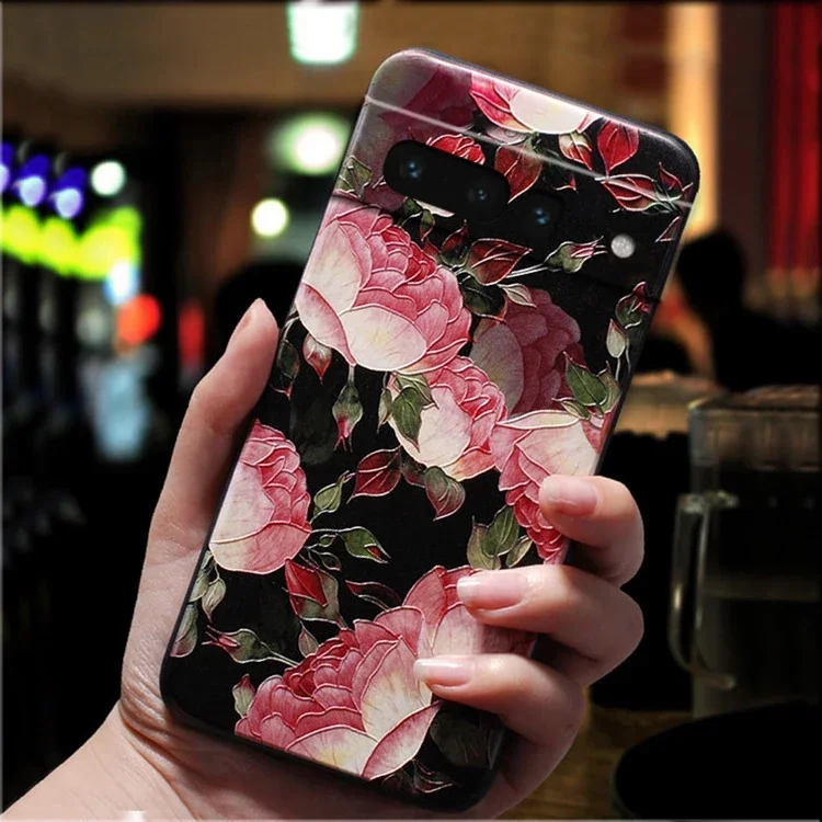 Funda protectora de silicona para teléfono móvil, carcasa de lujo 3D para Google Pixel 8, 7 Pro, 7A, 8Pro, 7Pro - imagen 5