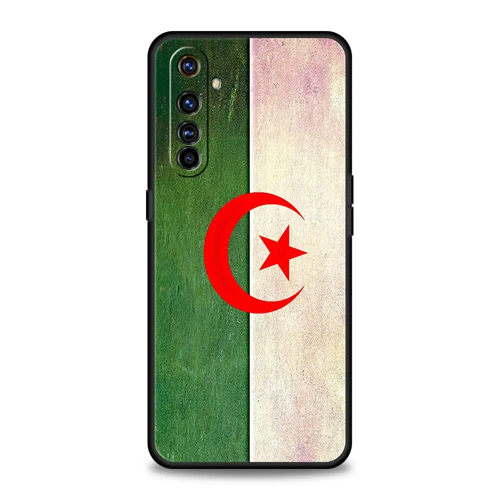 Para Realme GT Neo 2 3 3T 5 funda de teléfono para Realme 12 11 5G 10 9 8 5G 7 6 GT5 GT3 GT2 Pro Plus C21 C11 C25 C35 funda bandera de Argelia - imagen 4