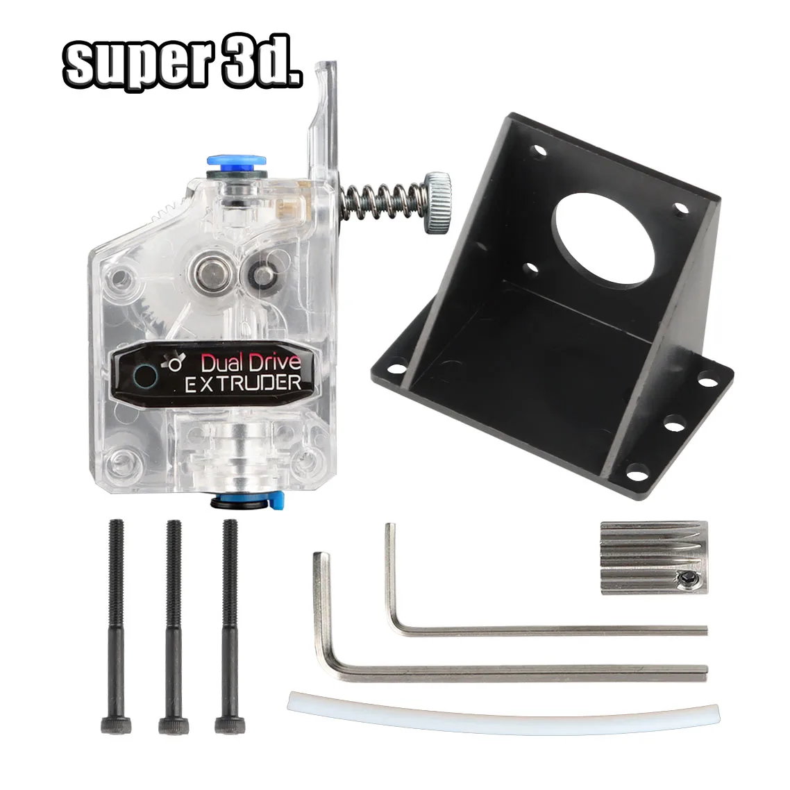 Extrusora directa Bowden de doble unidad Btech clonada DDB para impresora 3D MK8 V6 Ender-3 CR10 para filamento Flexible de TPU de 1,75mm - imagen 2