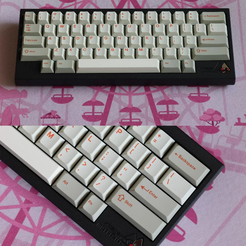 Juego de teclas con tema naranja clásico, perfil de cereza PBT, teclas originales personalizadas hechas a mano para teclado mecánico, accesorios de regalo - imagen 5