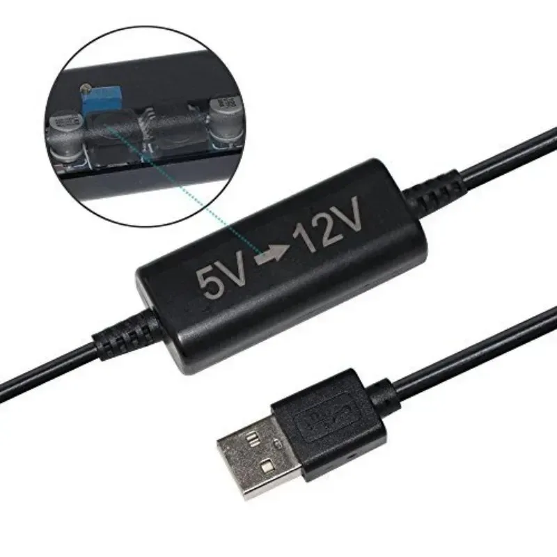 Adaptador convertidor de refuerzo automático con cable, puerto USB de 5V a enchufe de encendedor de cigarrillos de coche de 12V, cable de alimentación, Cable transformador, fuentes de alimentación - imagen 3
