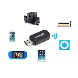 Adaptador Bluetooth para Coche con Receptor AUX USB inalámbrico